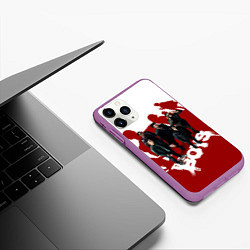 Чехол iPhone 11 Pro матовый Пацаны в тени семерки The boys, цвет: 3D-фиолетовый — фото 2