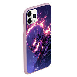 Чехол iPhone 11 Pro матовый Ghost Rider - Neon rain, цвет: 3D-розовый — фото 2