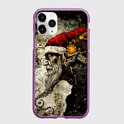 Чехол iPhone 11 Pro матовый Санта демон стимпанк