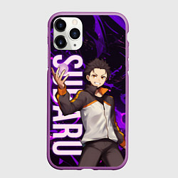 Чехол iPhone 11 Pro матовый Субару Re:Zero, цвет: 3D-фиолетовый