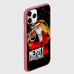 Чехол iPhone 11 Pro матовый Новый год read dead redemption, цвет: 3D-малиновый — фото 2