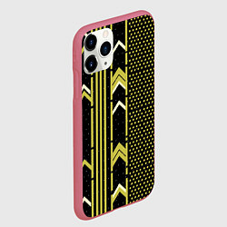 Чехол iPhone 11 Pro матовый Закулисье классика на чёрном фоне, цвет: 3D-малиновый — фото 2