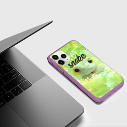 Чехол iPhone 11 Pro матовый Змейка 25, цвет: 3D-фиолетовый — фото 2
