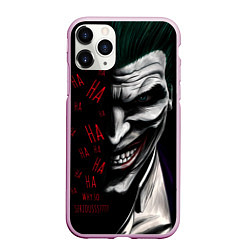 Чехол iPhone 11 Pro матовый Joker in the dark, цвет: 3D-розовый