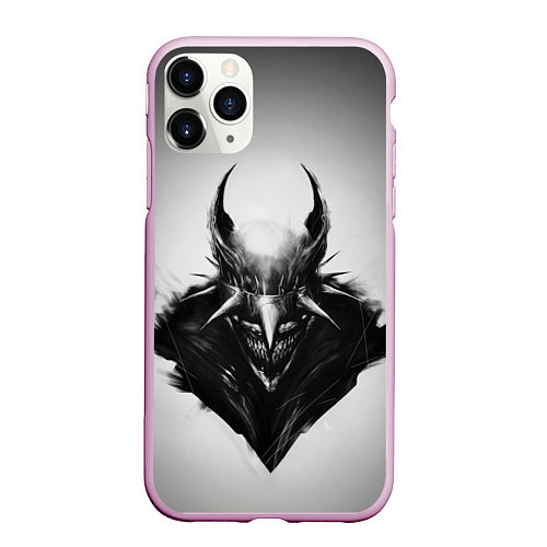 Чехол iPhone 11 Pro матовый Batman who laughs / 3D-Розовый – фото 1