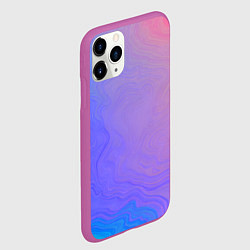 Чехол iPhone 11 Pro матовый Сине фиолетовый градиент, цвет: 3D-фиолетовый — фото 2
