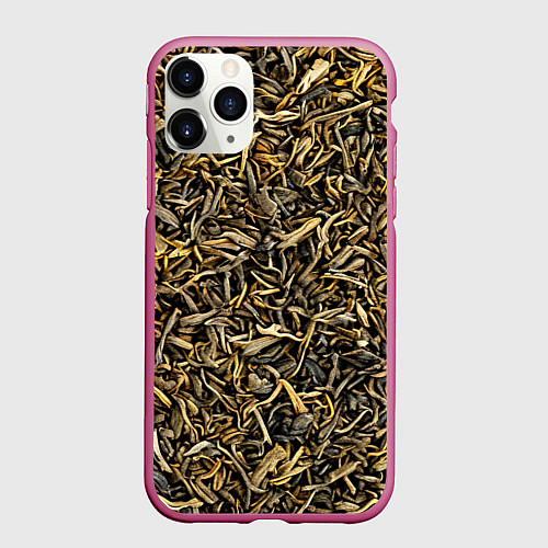 Чехол iPhone 11 Pro матовый Чай / 3D-Малиновый – фото 1