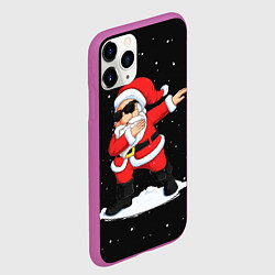 Чехол iPhone 11 Pro матовый Дед мороз деб, цвет: 3D-фиолетовый — фото 2