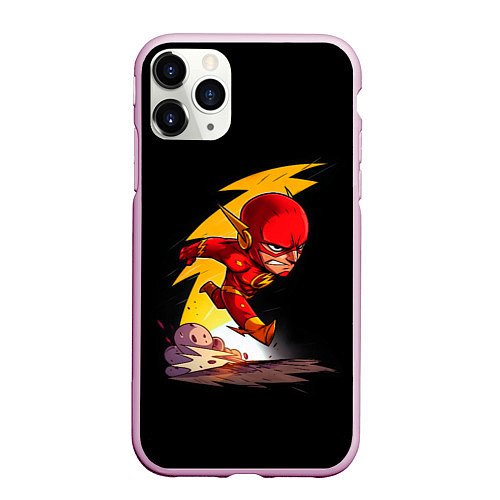 Чехол iPhone 11 Pro матовый Chibi Flash / 3D-Розовый – фото 1