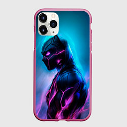 Чехол iPhone 11 Pro матовый Black Panther