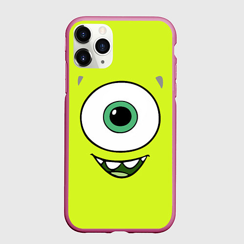 Чехол iPhone 11 Pro матовый Майк Вазовски / 3D-Малиновый – фото 1