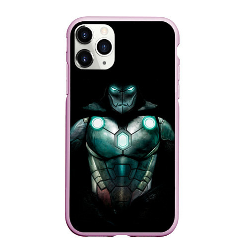 Чехол iPhone 11 Pro матовый Iron Doom / 3D-Розовый – фото 1