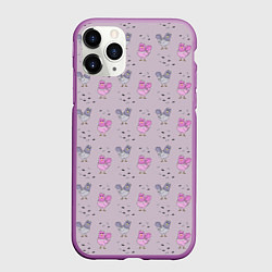 Чехол iPhone 11 Pro матовый Голуби и семечки