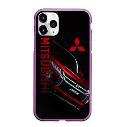 Чехол iPhone 11 Pro матовый Mitsubishi логотип