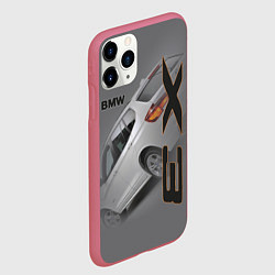 Чехол iPhone 11 Pro матовый BMW X3, цвет: 3D-малиновый — фото 2