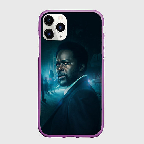 Чехол iPhone 11 Pro матовый Извне / 3D-Фиолетовый – фото 1