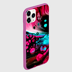 Чехол iPhone 11 Pro матовый Краски градиента, цвет: 3D-фиолетовый — фото 2