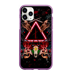 Чехол iPhone 11 Pro матовый Слепые судьбы, цвет: 3D-фиолетовый