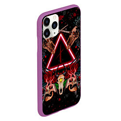 Чехол iPhone 11 Pro матовый Слепые судьбы, цвет: 3D-фиолетовый — фото 2