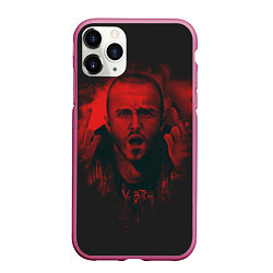 Чехол iPhone 11 Pro матовый Jesse Pinkman, цвет: 3D-малиновый