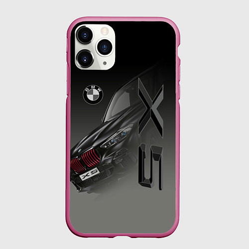 Чехол iPhone 11 Pro матовый X 5 / 3D-Малиновый – фото 1