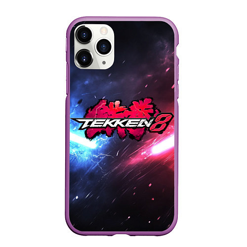 Чехол iPhone 11 Pro матовый Сопротивление в Tekken 8 / 3D-Фиолетовый – фото 1