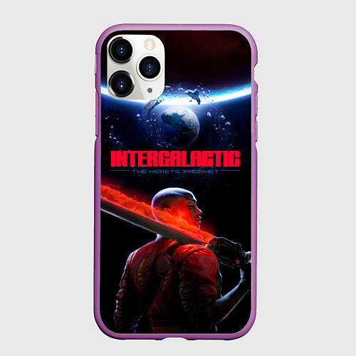 Чехол iPhone 11 Pro матовый Героиня Intergalactic the heretic prophet / 3D-Фиолетовый – фото 1