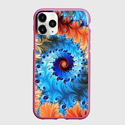 Чехол iPhone 11 Pro матовый Оптические узоры текстура