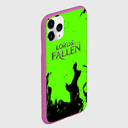 Чехол iPhone 11 Pro матовый Lord of the fallen flame, цвет: 3D-фиолетовый — фото 2