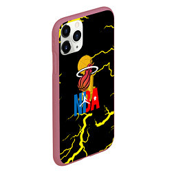 Чехол iPhone 11 Pro матовый NBA storm, цвет: 3D-малиновый — фото 2