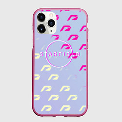 Чехол iPhone 11 Pro матовый Starfield x nfs