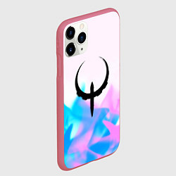 Чехол iPhone 11 Pro матовый Quake neon flame, цвет: 3D-малиновый — фото 2