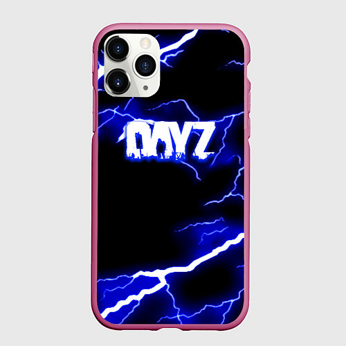 Чехол iPhone 11 Pro матовый DayZ storm steel / 3D-Малиновый – фото 1