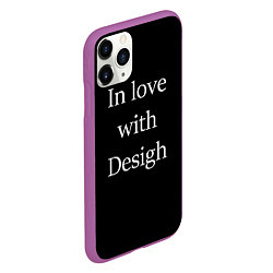 Чехол iPhone 11 Pro матовый In love with Design, цвет: 3D-фиолетовый — фото 2