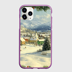 Чехол iPhone 11 Pro матовый Дух рождества, цвет: 3D-фиолетовый