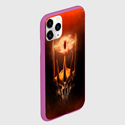 Чехол iPhone 11 Pro матовый Саурон Властелин колец, цвет: 3D-фиолетовый — фото 2