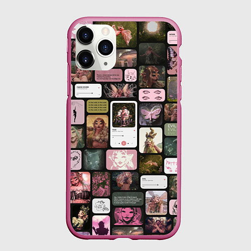 Чехол iPhone 11 Pro матовый Melanie Martinez portals / 3D-Малиновый – фото 1