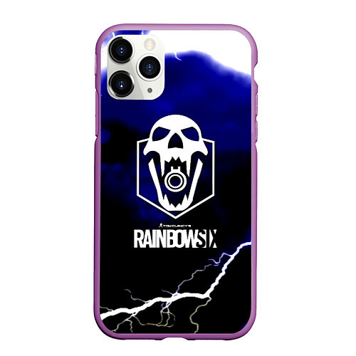 Чехол iPhone 11 Pro матовый Rainbow six storm / 3D-Фиолетовый – фото 1