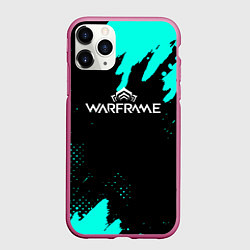 Чехол iPhone 11 Pro матовый Warframe краски голубые, цвет: 3D-малиновый