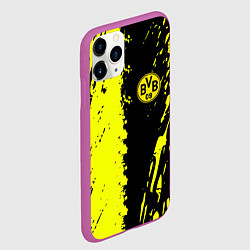 Чехол iPhone 11 Pro матовый Borussia краски текстура, цвет: 3D-фиолетовый — фото 2