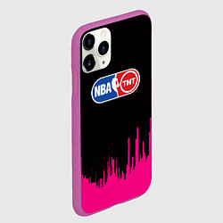 Чехол iPhone 11 Pro матовый NBA розовые краски, цвет: 3D-фиолетовый — фото 2