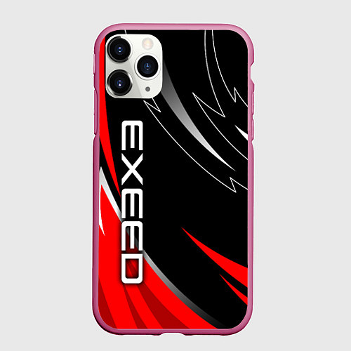 Чехол iPhone 11 Pro матовый Exeed - red uniform / 3D-Малиновый – фото 1