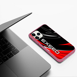 Чехол iPhone 11 Pro матовый Exeed - red uniform, цвет: 3D-малиновый — фото 2