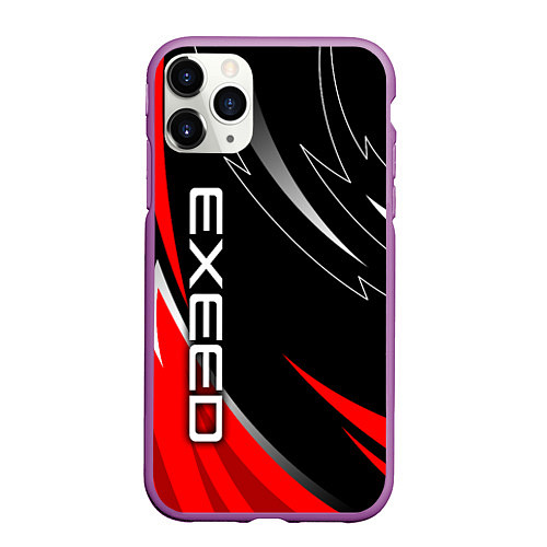 Чехол iPhone 11 Pro матовый Exeed - red uniform / 3D-Фиолетовый – фото 1