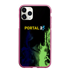 Чехол iPhone 11 Pro матовый Portal fire steel, цвет: 3D-малиновый