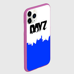 Чехол iPhone 11 Pro матовый Dayz сине белая геомтерия, цвет: 3D-фиолетовый — фото 2