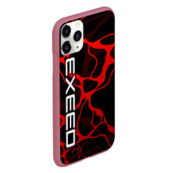 Чехол iPhone 11 Pro матовый Exeed - red liquid, цвет: 3D-малиновый — фото 2