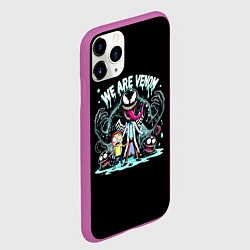 Чехол iPhone 11 Pro матовый We are Venom - meme, цвет: 3D-фиолетовый — фото 2