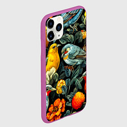 Чехол iPhone 11 Pro матовый Кукушки, цвет: 3D-фиолетовый — фото 2