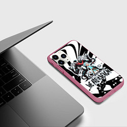 Чехол iPhone 11 Pro матовый Rick Sanchez - we are Venom meme, цвет: 3D-малиновый — фото 2